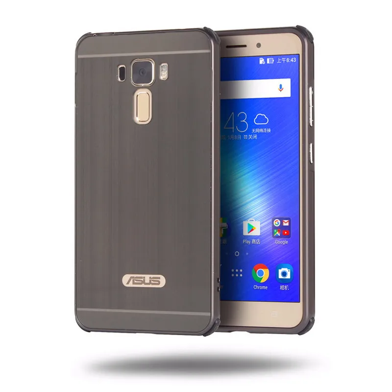 Чехол для Asus Zenfone 3 Laser ZC551KL алюминиевый Матовый зеркальный металлический каркас +
