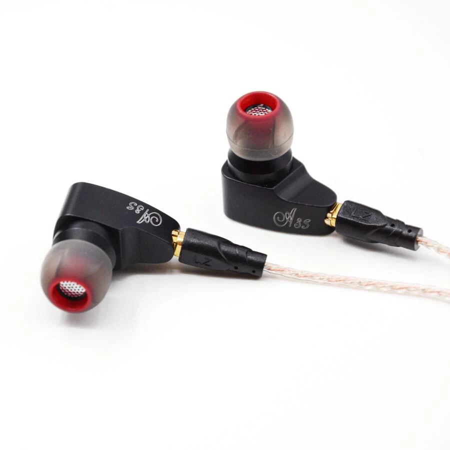 LZ A3S 2BA + 1DD Hybrid 3 единицы в ухо наушники Hi Fi металлические вкладыши гарнитура со