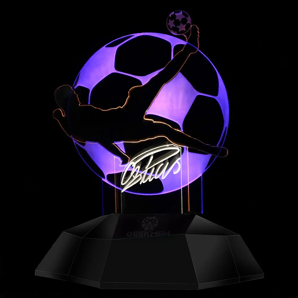 CR7 Криштиану Роналду удар мяч 3D линия лампа футбольный игрок Новинка