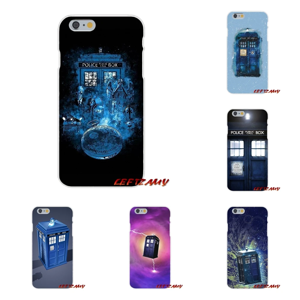 Для iPhone X 4 4S 5 5S 5C SE 6 6S 7 8 Plus Doctor Who Series Tardis Police Box Dalek аксессуары чехлы для