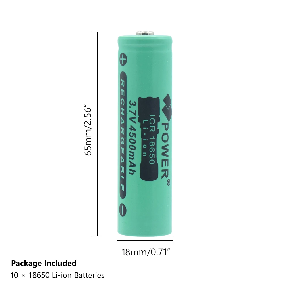 18650 батарея литий ионная 4500mAh 3 7 V электронная сигарета перезаряжаемые батареи
