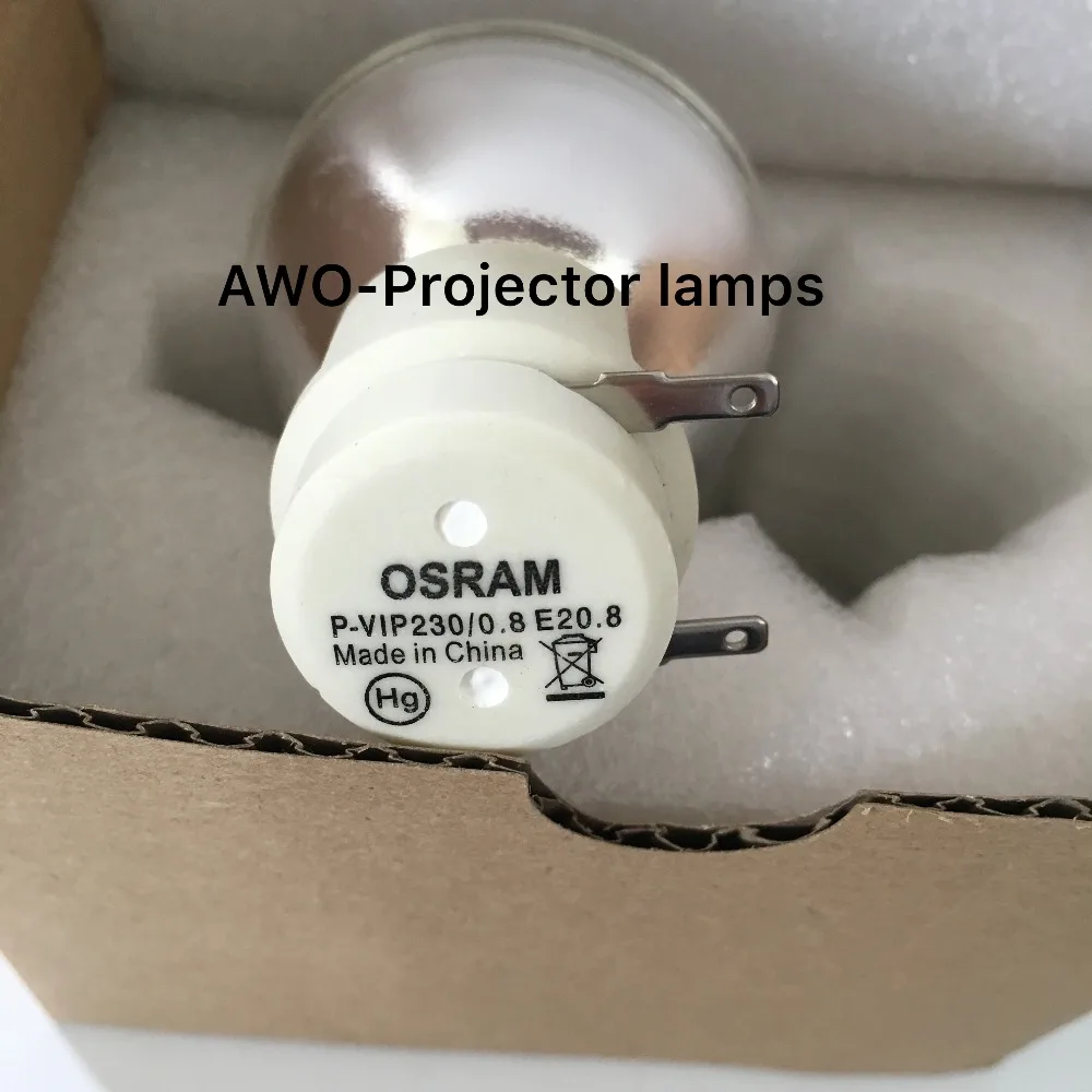 

4 шт./Лот Новая лампа с неизолированной лампой Osram P-VIP 230/0.8 E20.8 для проекторов ACER H7531D / H7530 / H7530D / H7630D/X1213 /P1203P