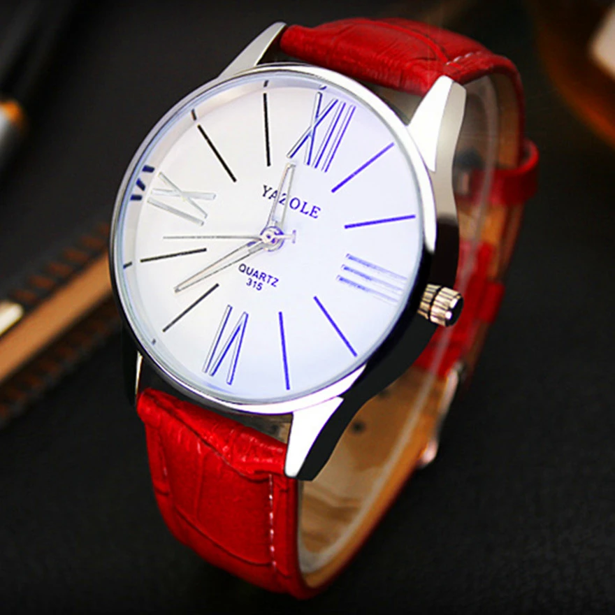 Мужские водонепроницаемые кварцевые часы с кожаным ремешком 2 шт./лот|Кварцевые