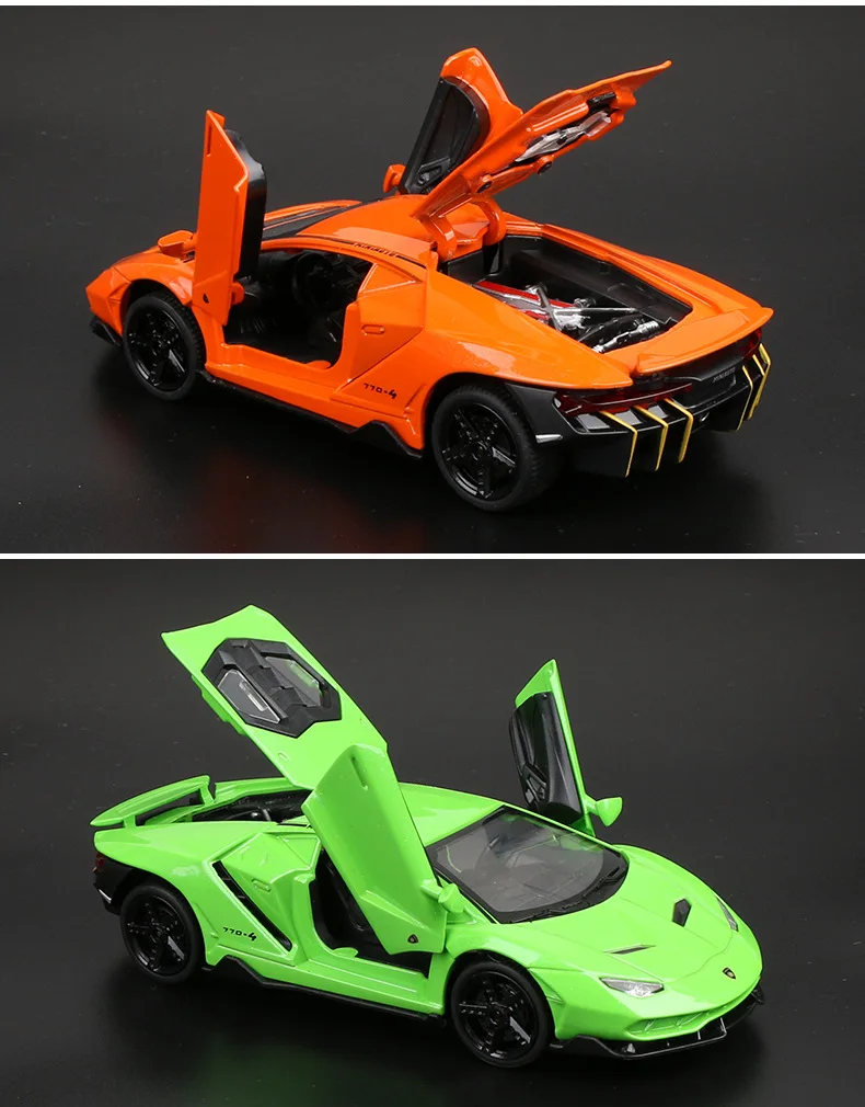 Светодиодная вспышка LP770 1:32 Lamborghinis автомобиль сплав спортивная модель автомобиля звук супер гоночный автомобиль задний откидной горячие колеса автомобиля для детей