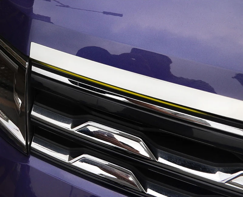 Для VW Volkswagen T-Cross передняя капот решетка для губ рельефная Накладка для отделки бар аксессуары для отделки автомобиля Стайлинг