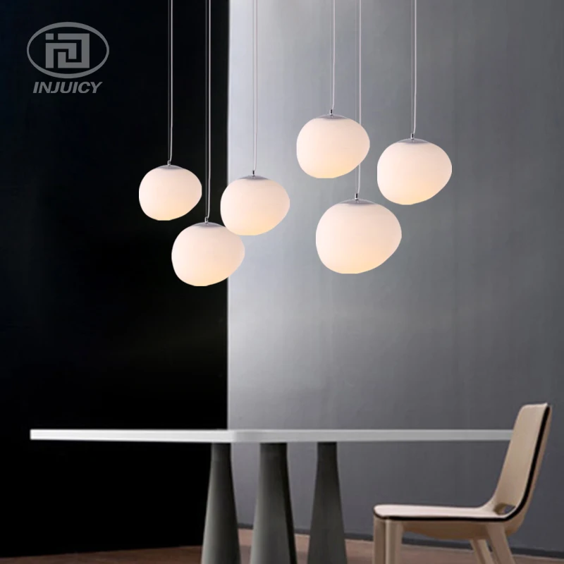 Простой дизайнерский светодиодный подвесной светильник Alien с белым камнем