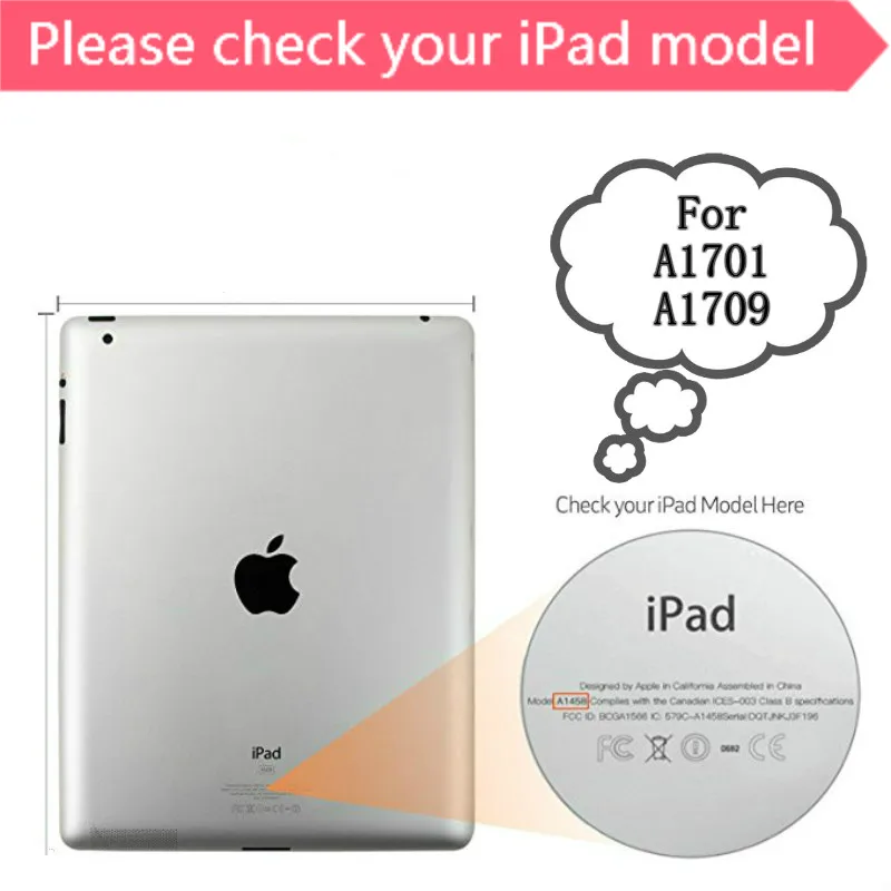 Чехол для iPad Pro 10 5 A1701 A1709 Auto Sleep/Wake up Smart Case дюймов ультра тонкий чехол