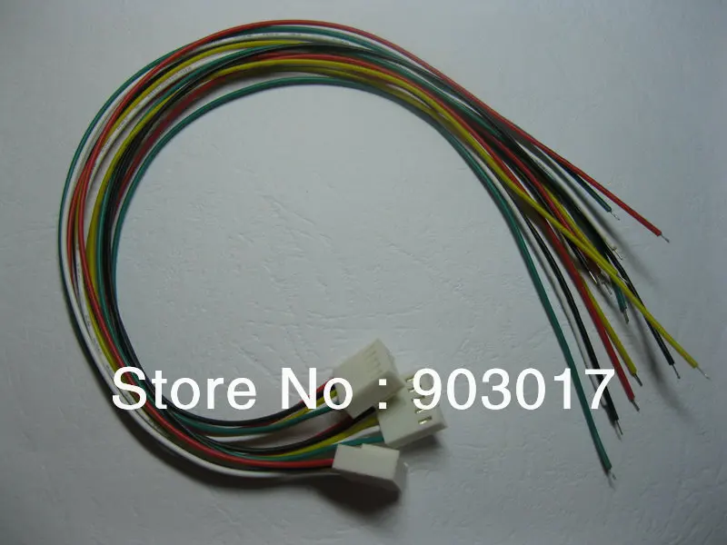 300 шт. в партии 2510 шаг 2 54 мм 5-контактный Гнездовой разъем с 26AWG проводным кабелем