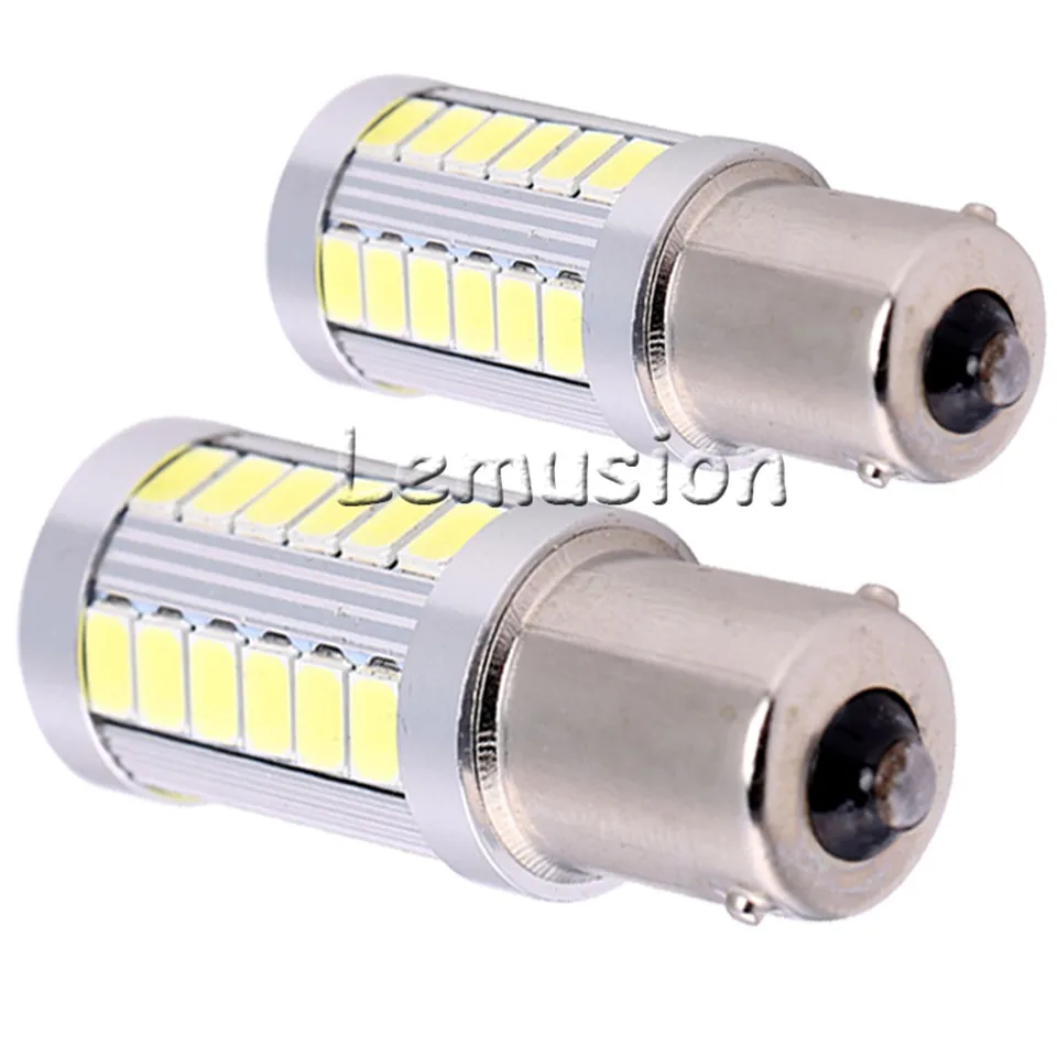 2 шт. автомобиля светодиодный лампы 1156 BA15S 7506 P21W 33 smd 5630 5730 светодиодный автомобиль хвост лампы поворотники авто обратный лампы дневного света