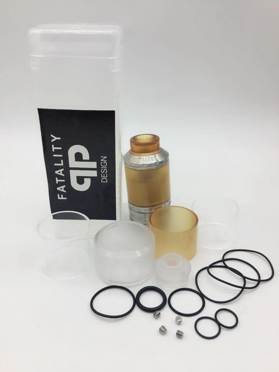 Vape Танк Fatality RTA сменный бак Атомайзеры Топ воздушный поток в катушке дизайн Postless