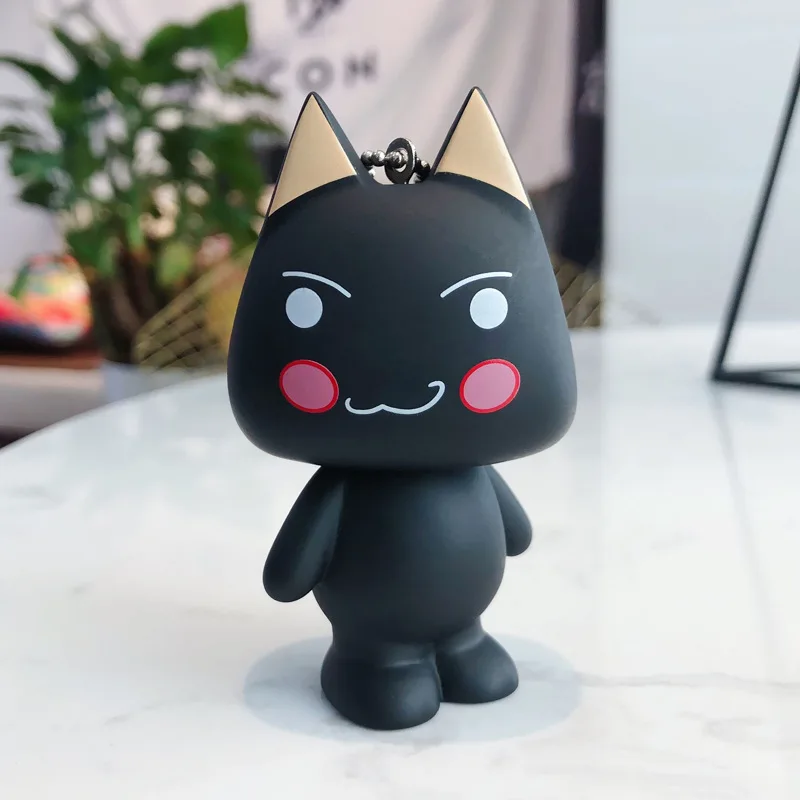 Модные брелки милый кавайный котенок брелок с котом кольцо аниме Тоторо