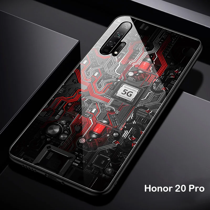 Стеклянный чехол Aixuan для Huawei Honor 20/Huawei 20 Pro защитный из закаленного стекла с полным