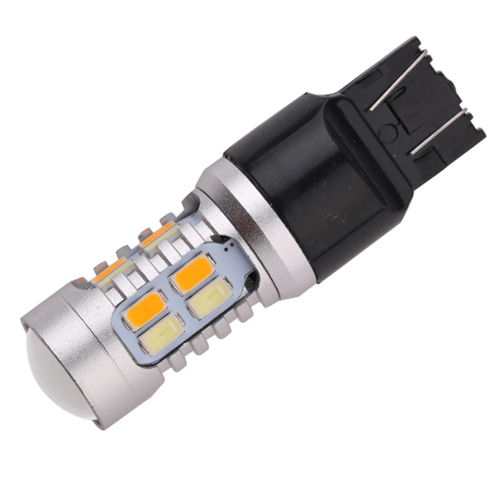 YSY 2 шт. горячая Распродажа Белый Янтарный авто светодиодный drl светильник двойной