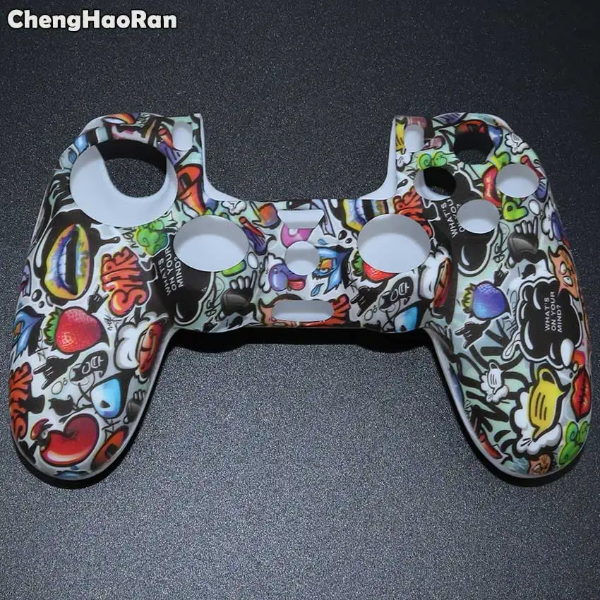 No.24 ChengHaoRan для sony PS4 Pro тонкий геймпад протектор Камуфляжный Камо силиконовый гель защита Мягкий рукав кожа захват чехол - Цвет: No.24