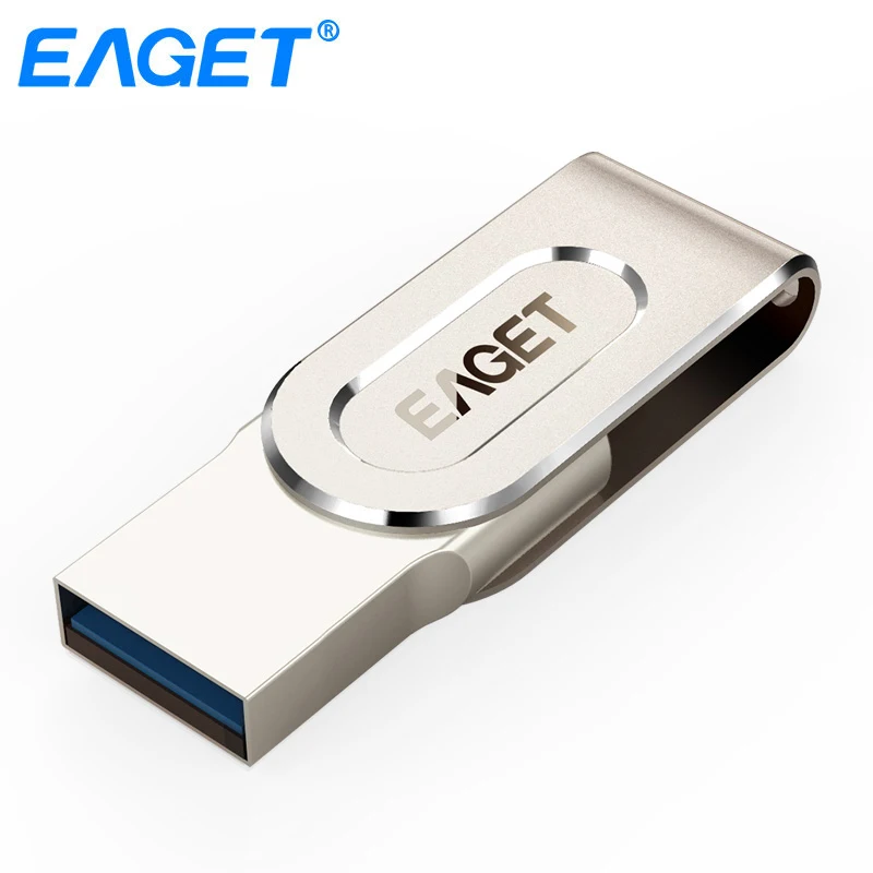 Eaget USB 3 0 64 Гб флэш накопитель Micro Usb OTG Флешка 16 32 металлический U диск для