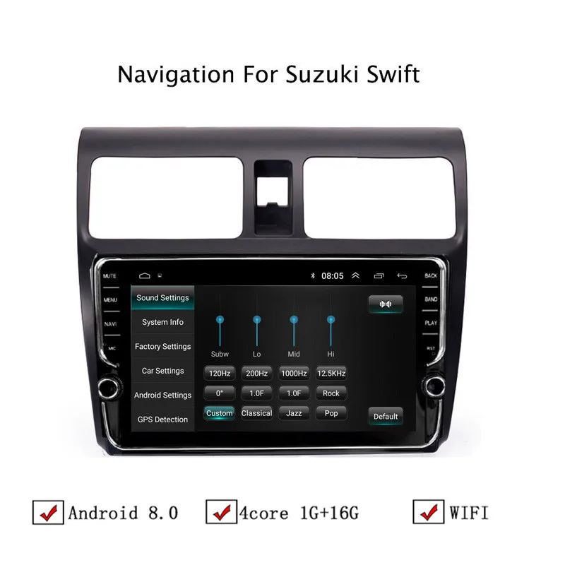 10 1 "Android 8 Автомобильный gps навигатор для Suzuki Swift 2004 2005 2006 2007 2008 2010 автомобильный