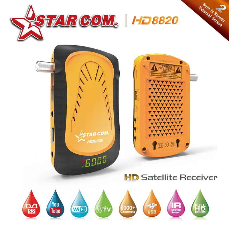 Starcom HD8850 спутниковый ТВ приемник с бесплатный арабский IPTV Full HD цифровой коробка