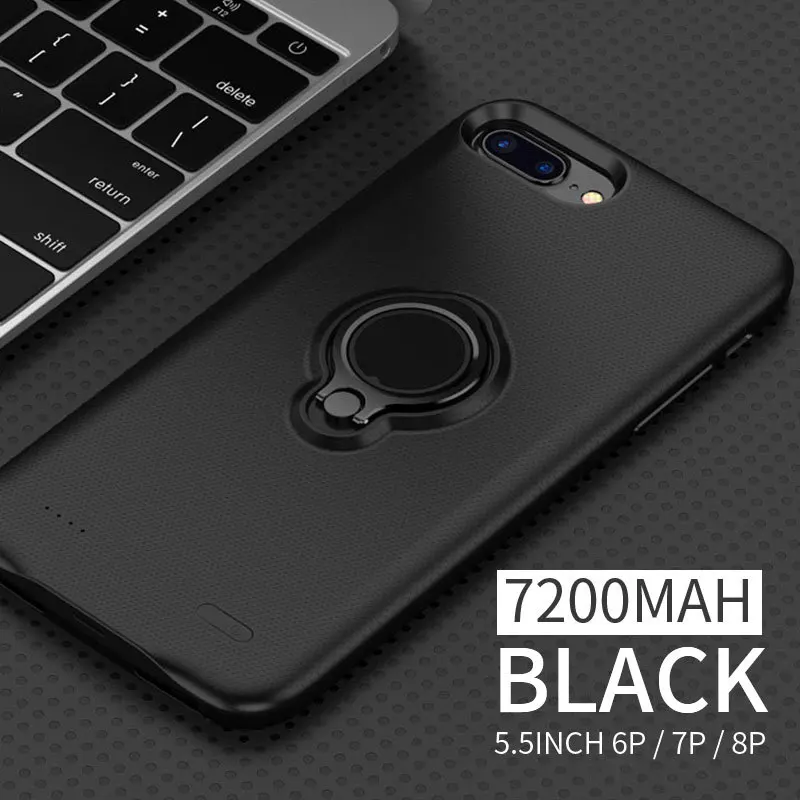 7200 mAh Extpower 7200 mAh батарея зарядное устройство Чехлы для iphone 6 6s 7 8 Магнитная подставка чехол для телефона iphone 6 6s 7 8 Plus Упаковка резервного копирования - Цвет: 7200 mAh