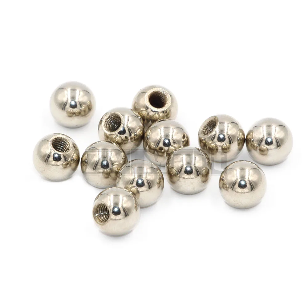

12pcs 3D printer reprap Delta Kossel K800 Steel ball / reprap M4 dedicated drilling & Tapping Neck Finish ball