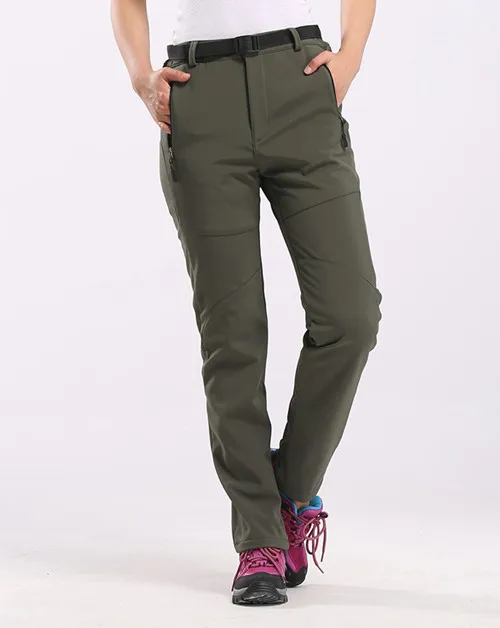 

New Winter Men Women Hiking Pants Outdoor Softshell Trousers Waterproof Windproof Thermal for Camping Ski Climbing pant