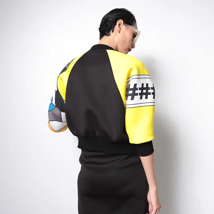 Новинка 2019 модное женское пальто персонализированная бейсбольная одежда