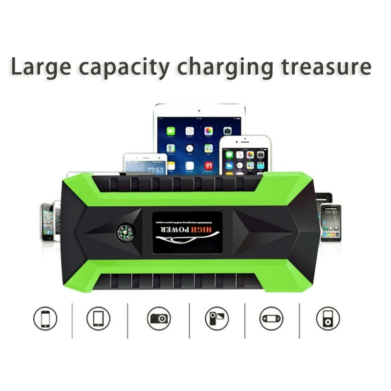 600A US/UK/EU/AU разъем 89800 мА/ч 4 USB Портативный машины прыжок стартовый пакет усилитель