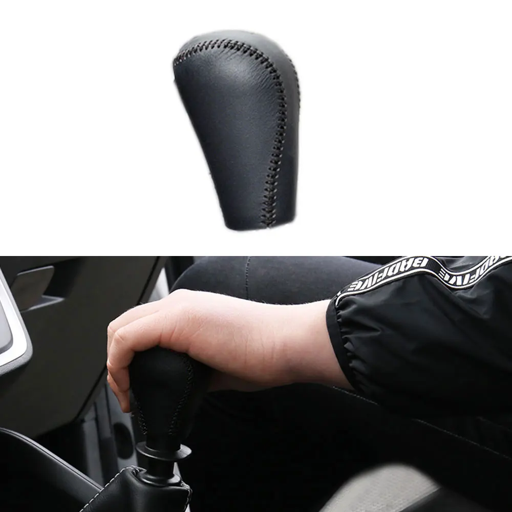 Автомобильный чехол из искусственной кожи для Mazda 6 2009-2012 Mazda 3 2010 Mazda Axela 2010 Чехол для рычага переключения передач рычаг переключения передач