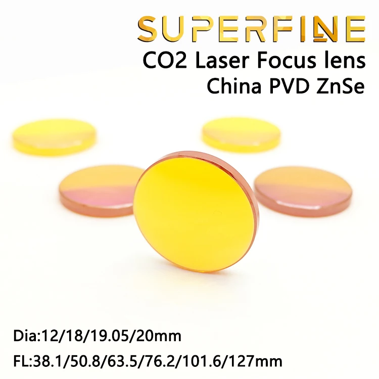 Сверхтонкий Китай Znse CO2 фокус объектива Диаметр. 12 18 19,05 20 мм FL38.1 50,8 63,5 101,6 127 мм для лазерный станок для гравировки и резки