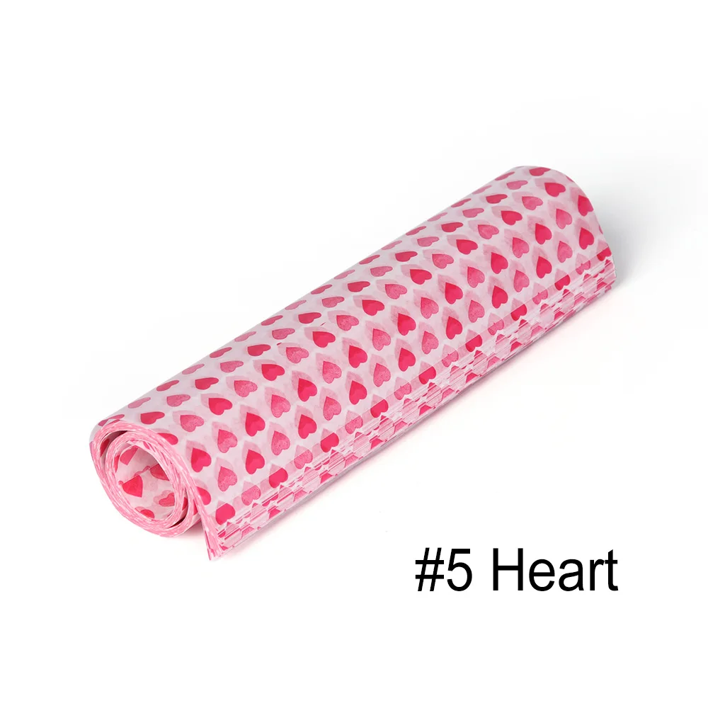 5 Heart 50 шт./компл. выпечки Еда упаковка воск Бумага Водонепроницаемый стойкость к смазочным веществам для упаковки торта противень для здоровья чистая Кухня аксессуары - Цвет: 5 Heart