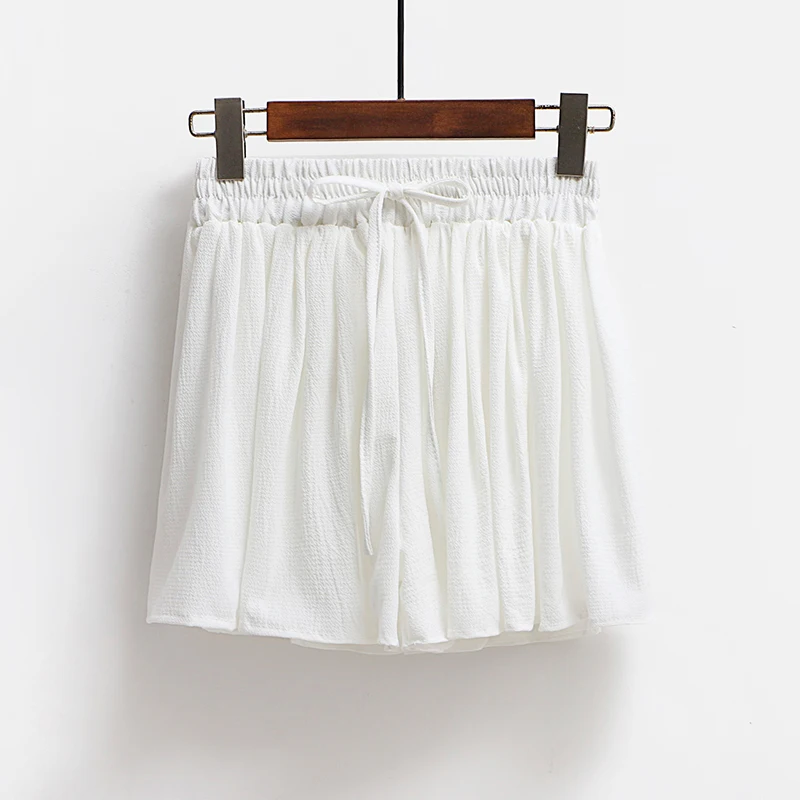 AreMoMuWha Новые Летние шифоновые шорты с бантом и высокой талией юбка женские