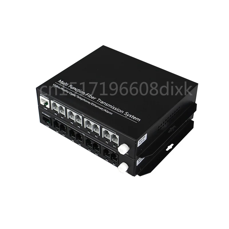 Voice fxs/fxo pots мультиплексор 8 портов rj11 телефонная линия волоконный преобразователь