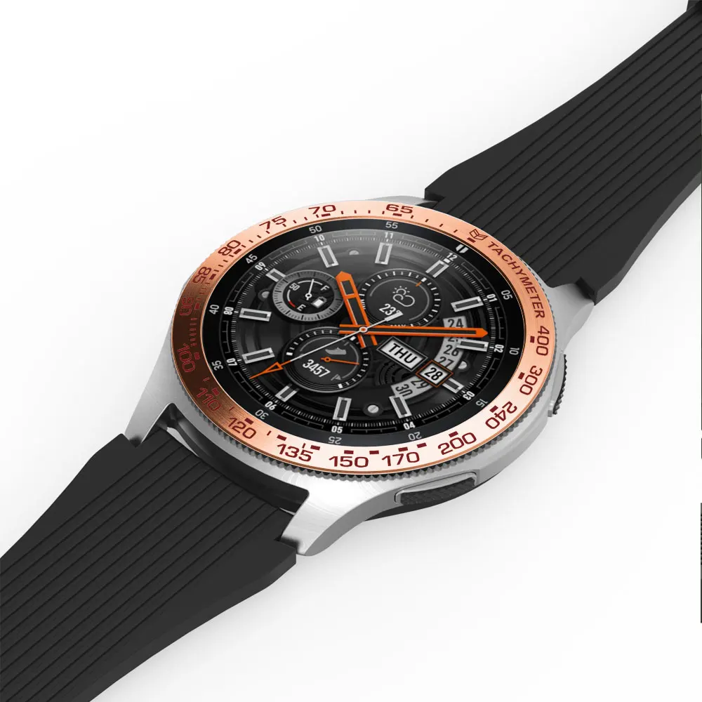 Металлический ободок для samsung Galaxy Watch 46 мм/42 мм чехол gear S3 Frontier/классическая спортивная клейкая крышка ремешок аксессуары 46/42 3