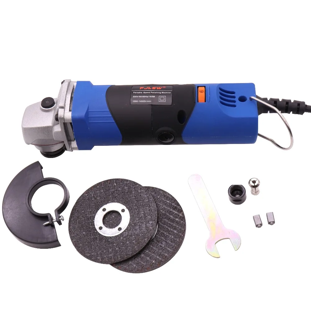 PJLSW 220V 165W Регулируемая скорость мини полировальный станок угловая шлифовальная