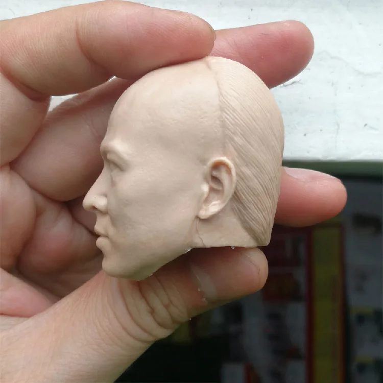 

1/6 Scale Chinese Famous KungFu Star Unpainted Blank Head Sculpt Models Toys