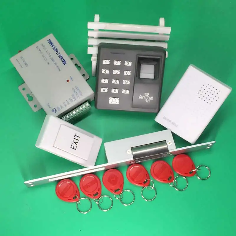 Отпечаток пальца 125 кГц RFID считыватель Пароль Клавиатура + Нет электрический