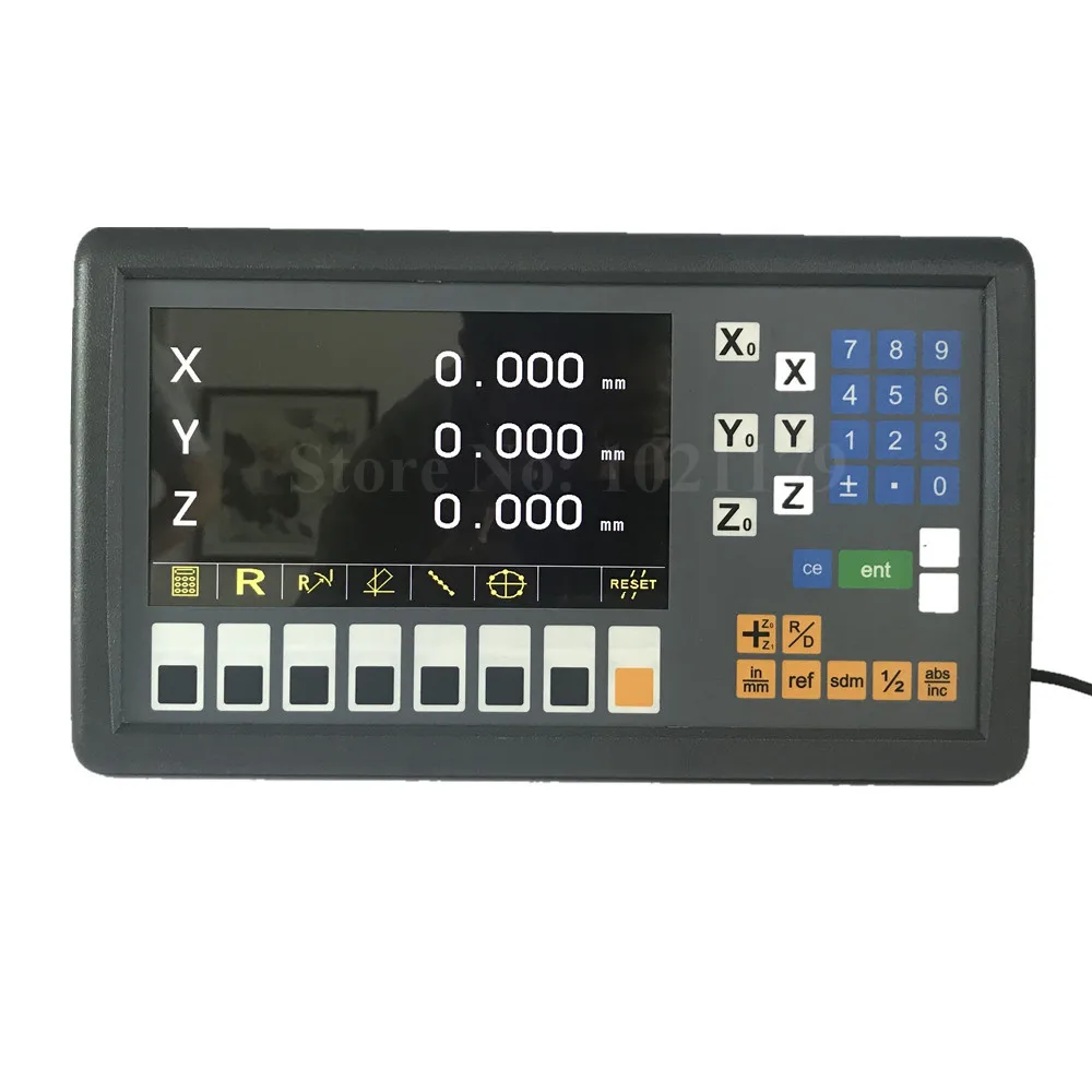 Easson ES-12C 3 осевой цифровой индикации 110 В 220 В фрезерный станок 3 осевой DRO цифровой дисплей контроллер для токарного станка фрезерный станок