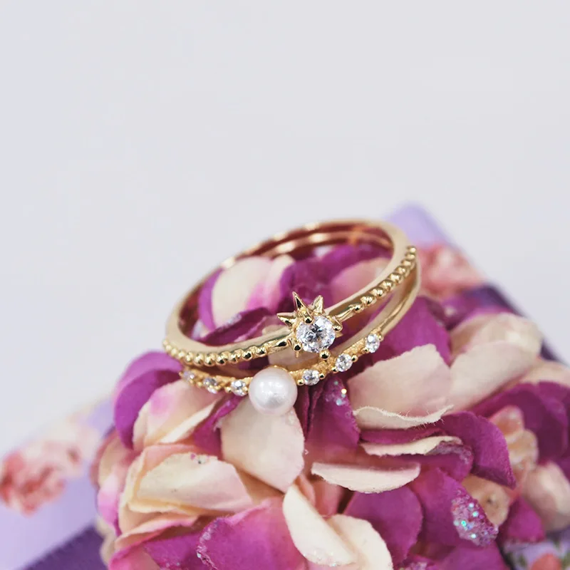 Роскошное кольцо ювелирное изделие с жемчугом двухдиапазонное натуральным