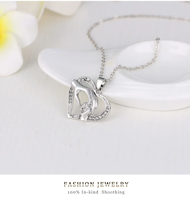 Ожерелье с подвеской в виде сердца для девочек | Украшения и аксессуары