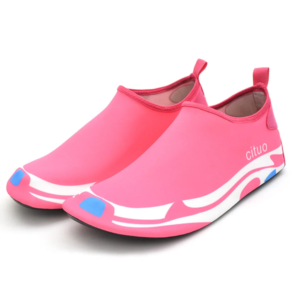 Pink Shoes Новинка; дышащая водонепроницаемая обувь для мужчин и женщин; пляжная обувь; быстросохнущая черная обувь для плавания; Прогулочные кроссовки - Цвет: Pink Shoes