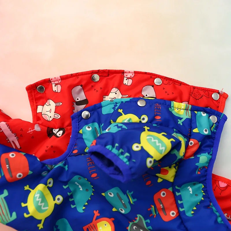 Плюшевая Одежда для собак каракули четвероногие хлопковые пальто зимние