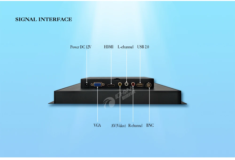ZK100TN-V59/10 дюймов 800x600 4:3 BNC HDMI VGA металлический корпус Встроенный Открытый каркас настенный промышленный монитор ЖК-экран