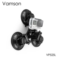 vamson for go pro triple suction cup car windshield vacuum suction cup mount big size sucker for gopro hero 10 9 8 7 6 5