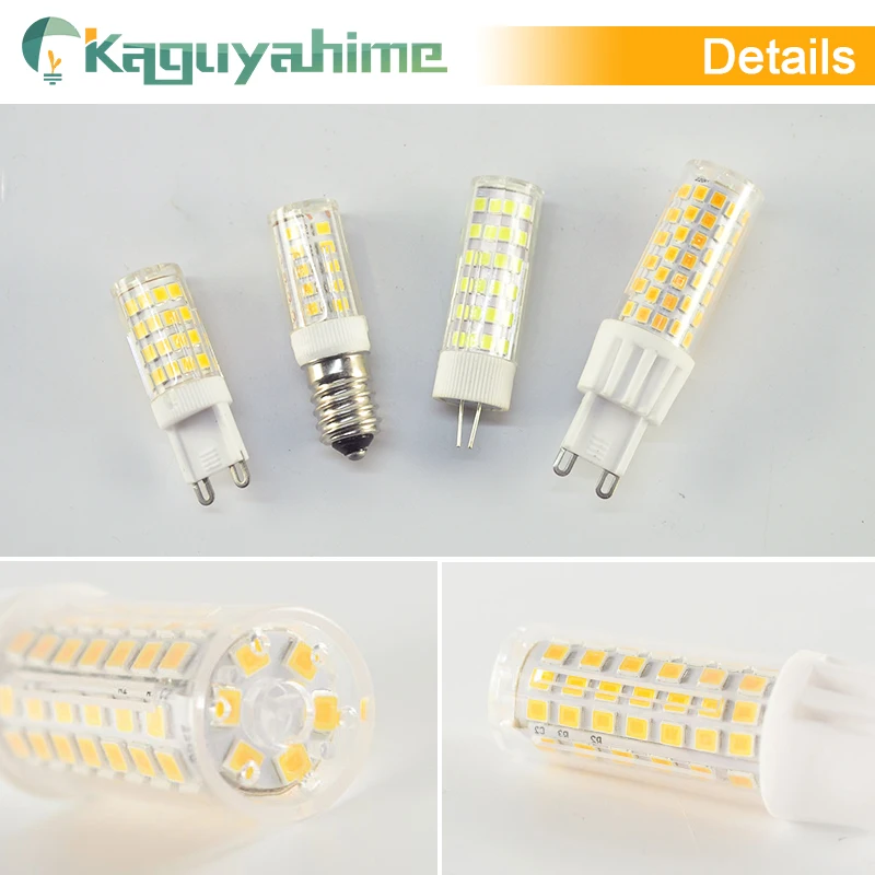 Kaguyahime 10 шт./лот затемнения светодиодный G9 E14 G4 лампочки 3 Вт 5 7 9 AC 220 V DC 12 SMD2835 COB