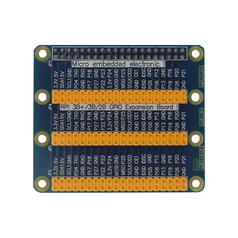 Плата-удлинитель Raspberry Pi 4 Model B адаптер 3x40 Pin GPIO с 1 на 3 модуля для Orange 4B/3B +/3B |