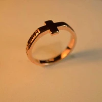 trendy cross rings stylish letters forever golden rings for women accessories