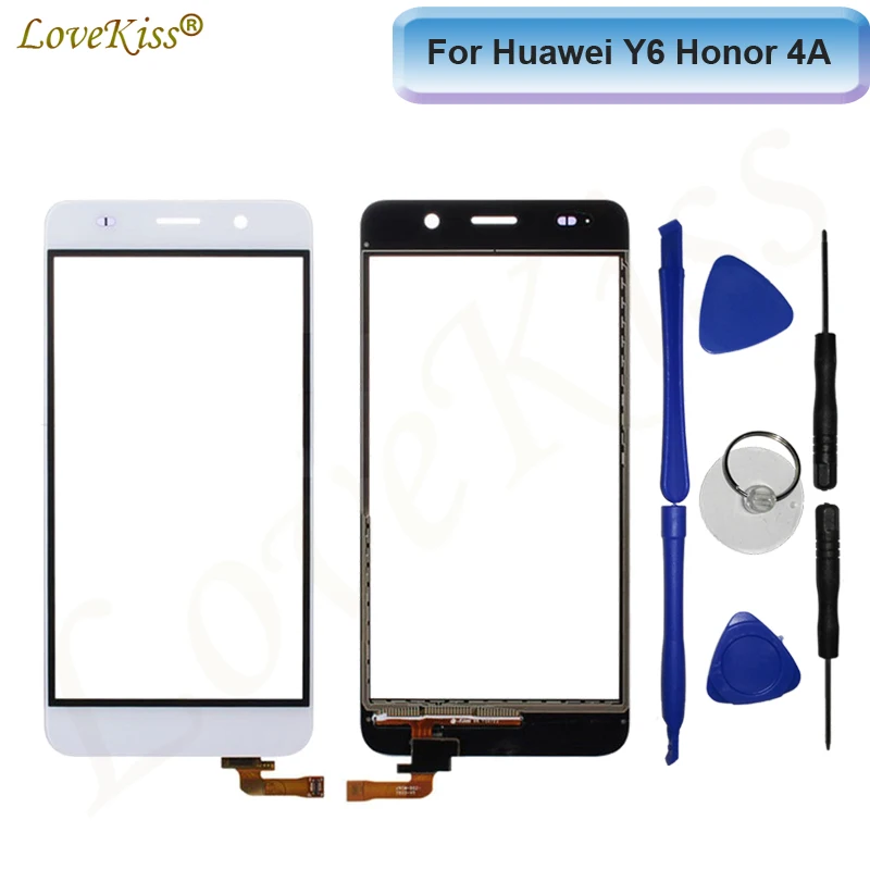 Сенсорный экран передняя панель для Huawei Y6 Honor 4A SCL L01 L21 L04 сенсорный дигитайзер ЖК
