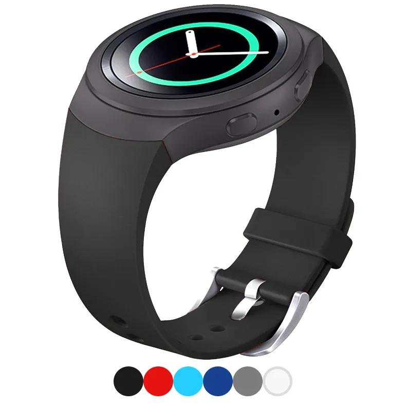 Спортивный силиконовый ремешок для часов для samsung gear S2 умный браслет Стильный силиконовый сменный Ремешок Браслет