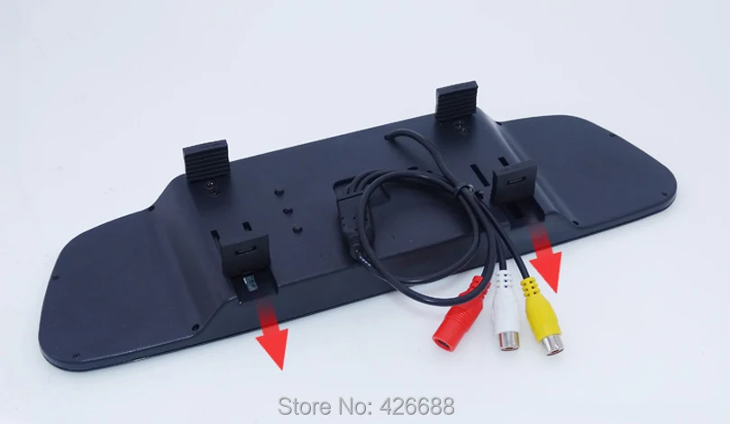 Высокое разрешение HD TFT5 &quotцветной ЖК-монитор зеркала заднего вида 800*480 с камерой