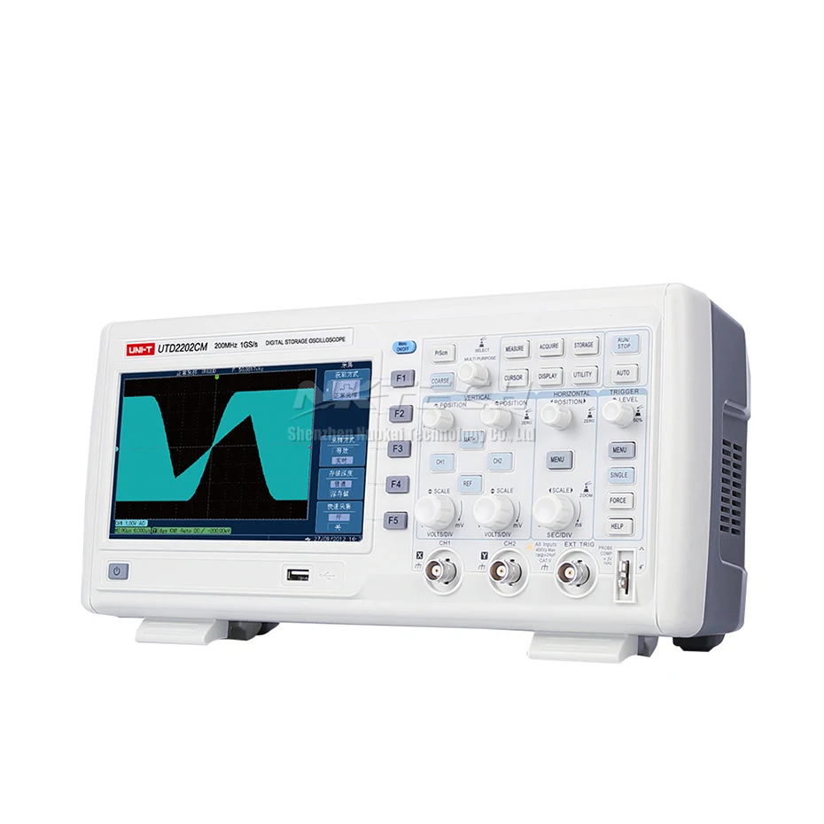 UNI T цифровой осциллограф UTD2202CM UTD2102CM UTD2062CM 2 канальный 200MHz полоса пропускания TFT
