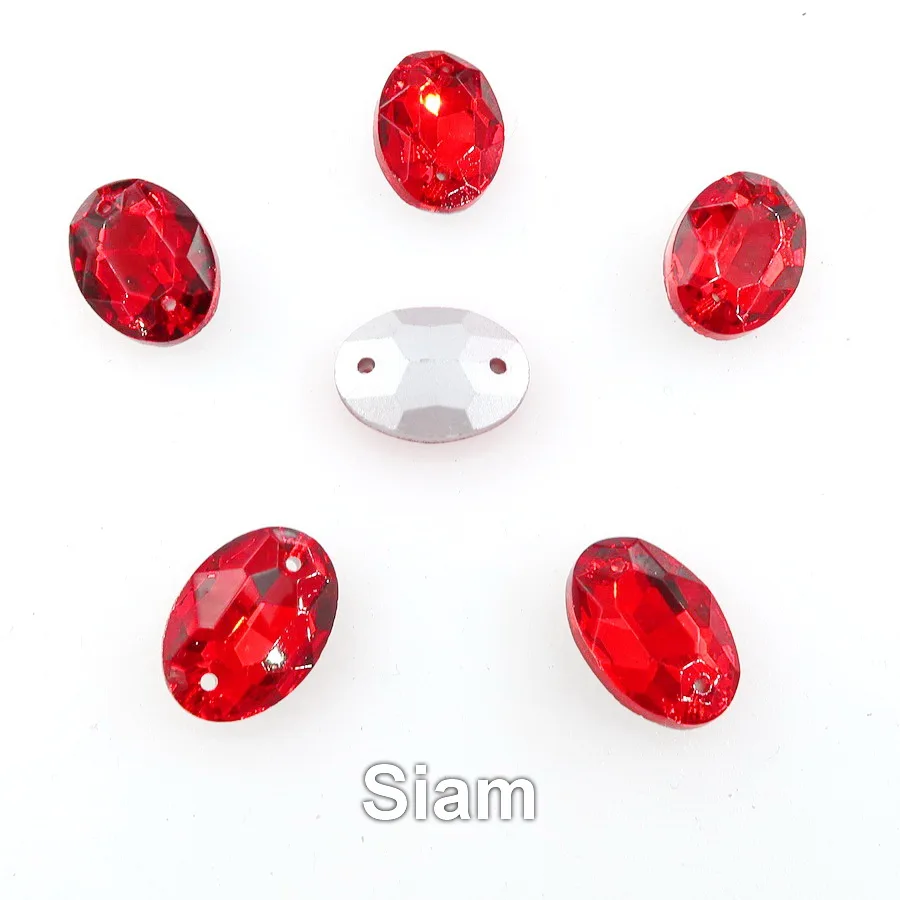 A21 Dark red Овальная форма, с двумя отверстиями, с заостренным задним стеклом, кристаллы, стразы, бусины, пришитые на свадебное платье, обувь, сумки, аксессуары, украшения - Цвет: A21 Dark red